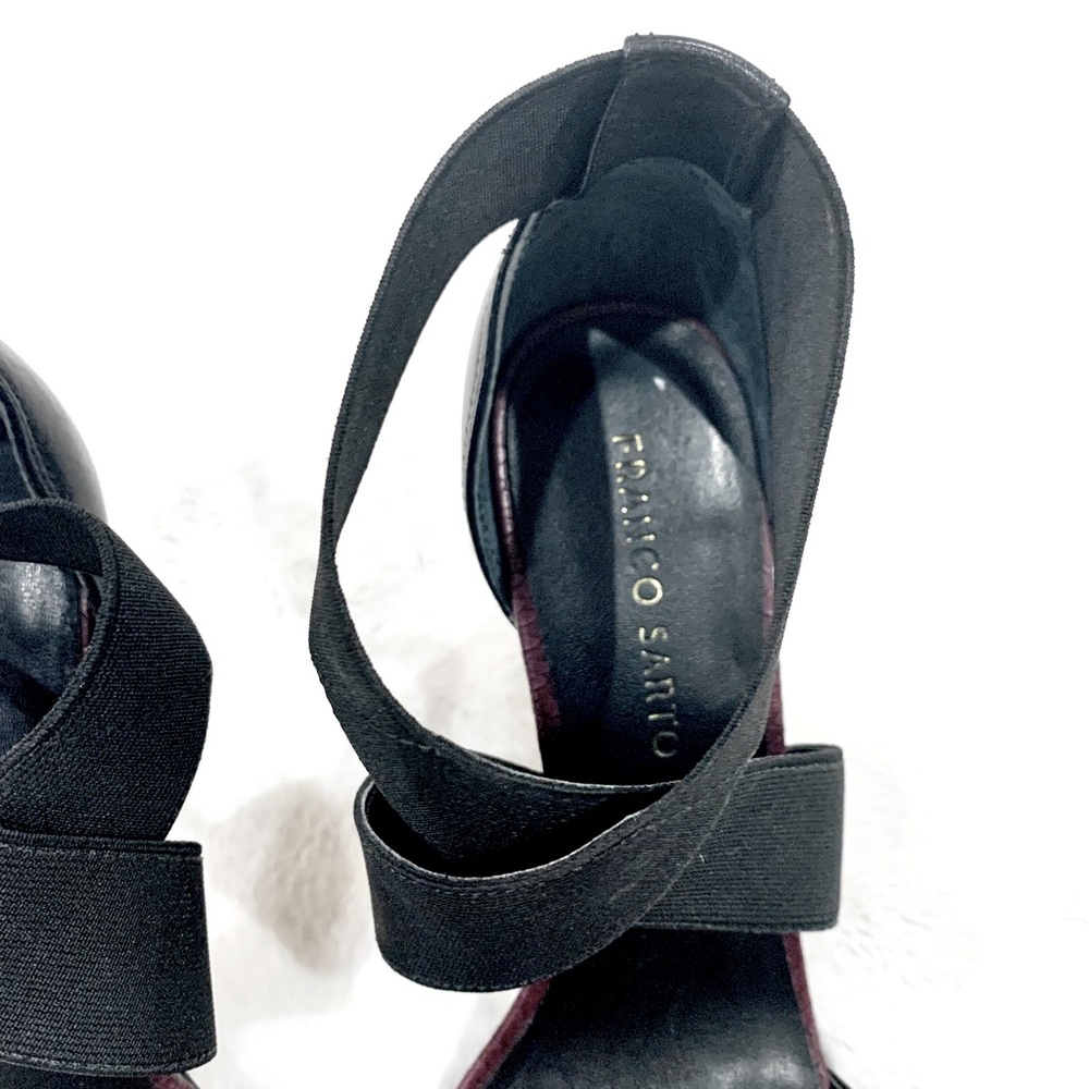 Franco Sarto  burgundy heeled sandals Size 8 - Picture 4 of 6